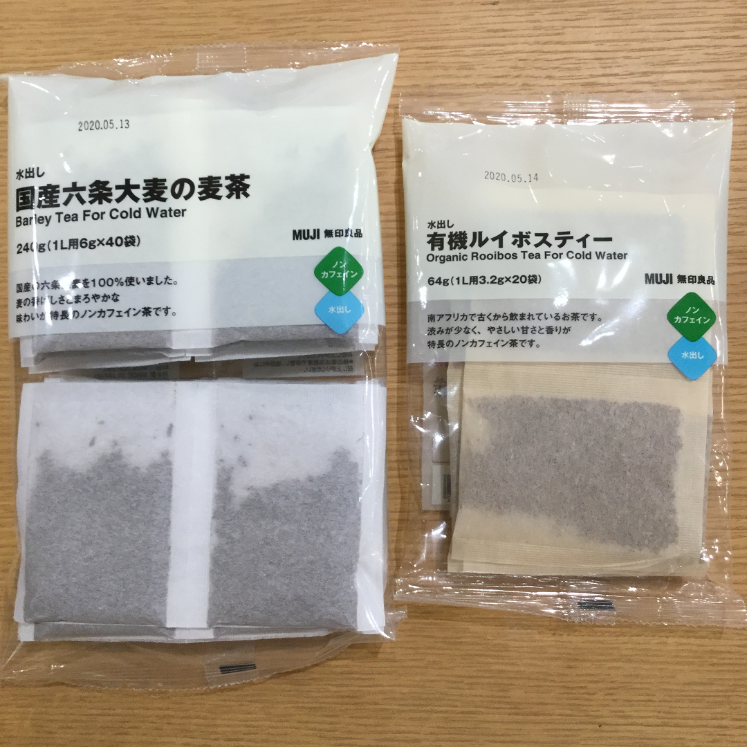 売れ筋商品 無印良品 水出し 国産六条大麦の麦茶 240g 1L用6g×40バッグ 2袋 良品計画