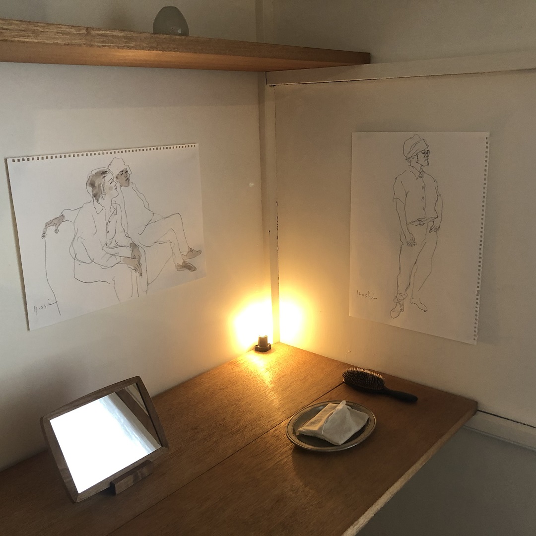 星信郎　肉筆画　デッサン作品② 額なし　最終値下げ デッサン行進-12.jpg