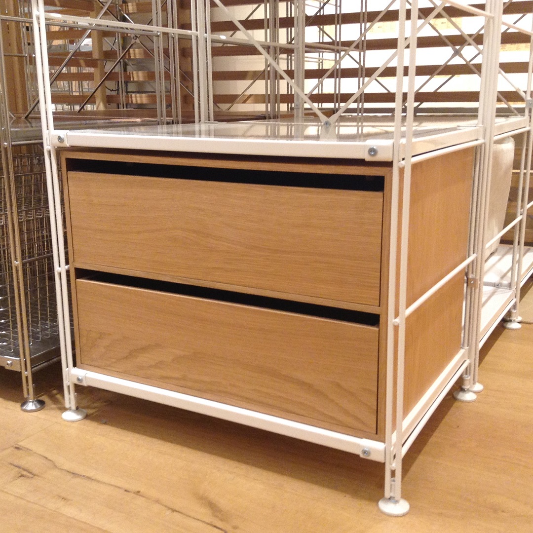 テラスモール湘南】ユニットシェルフにぴったり収まる！木製収納ケース