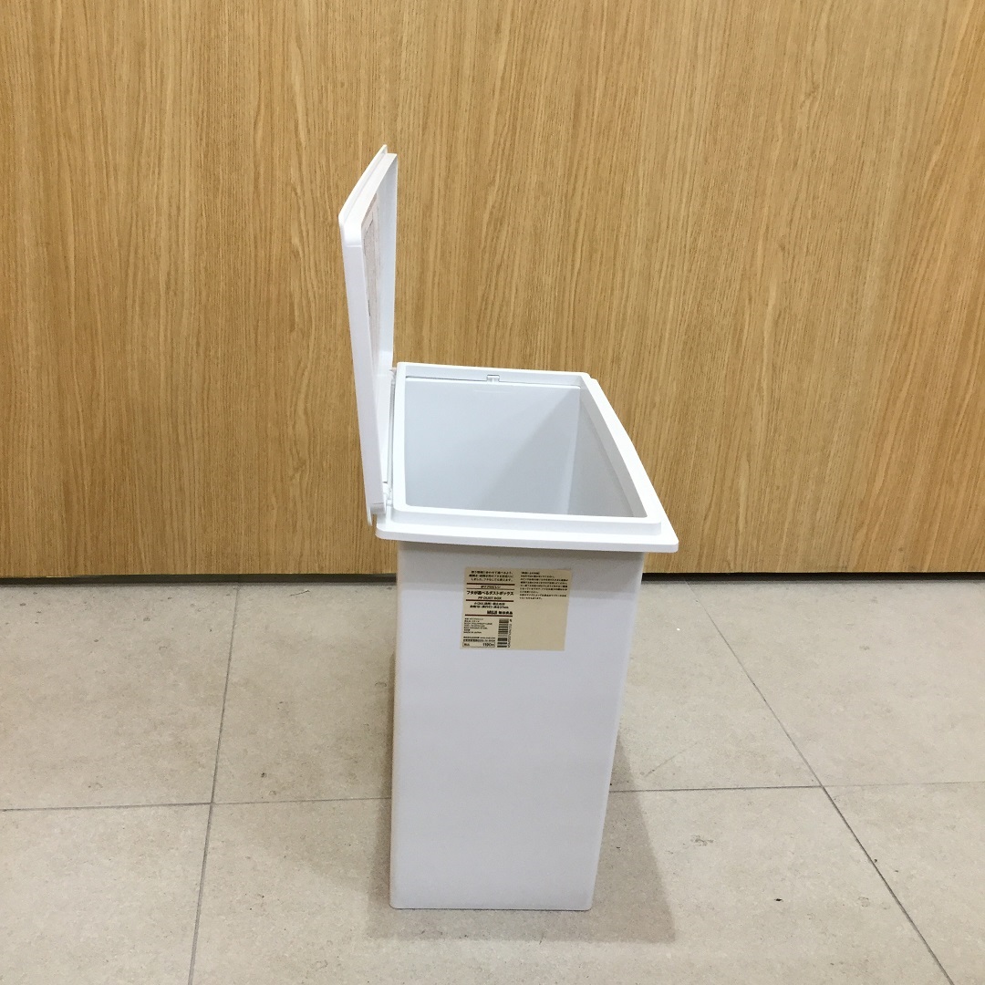 無印良品 ポリプロピレンフタが選べるダストボックス　ゴミ箱　袋止　キャスター ポリプロピレンフタが選べるダストボックス用フタ | 無印良品
