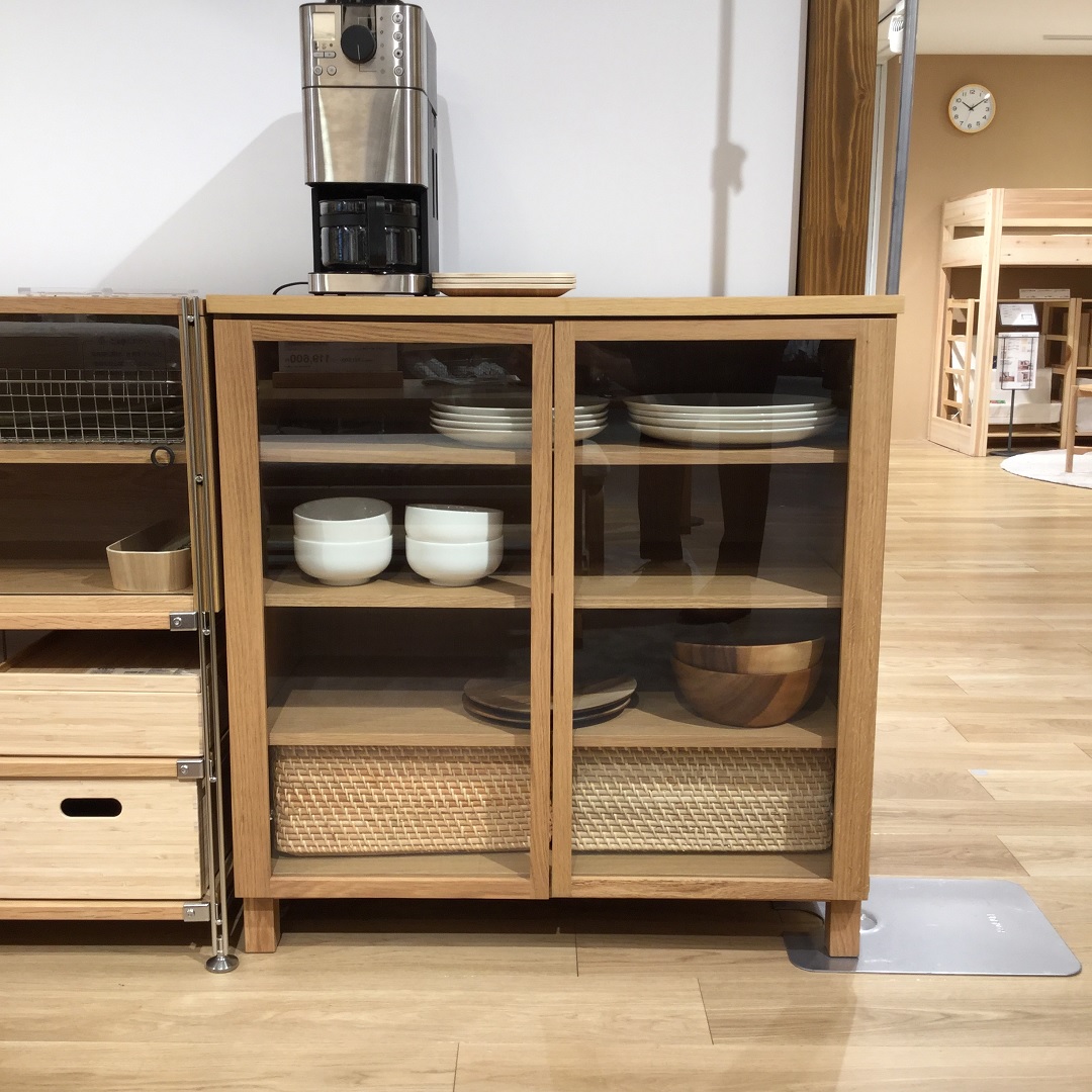 無印良品 ウォールナット キャビネット 食器棚 - キッチン収納 無印良品 ウォールナット キャビネット 食器棚 - キッチン収納