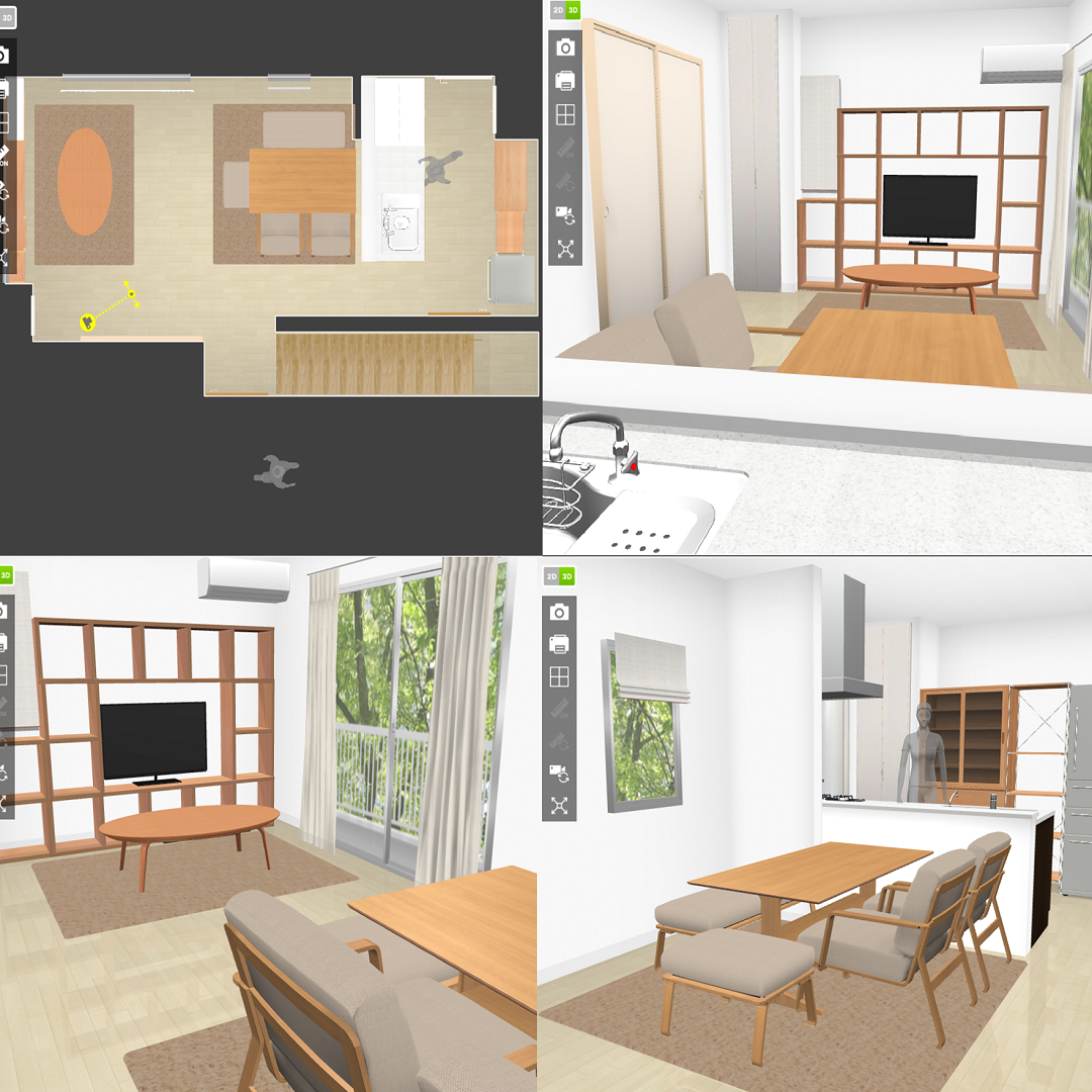 3Dシュミレーターを使ってお部屋をコーディネートしてみませんか 無印良品 イオンモール大高